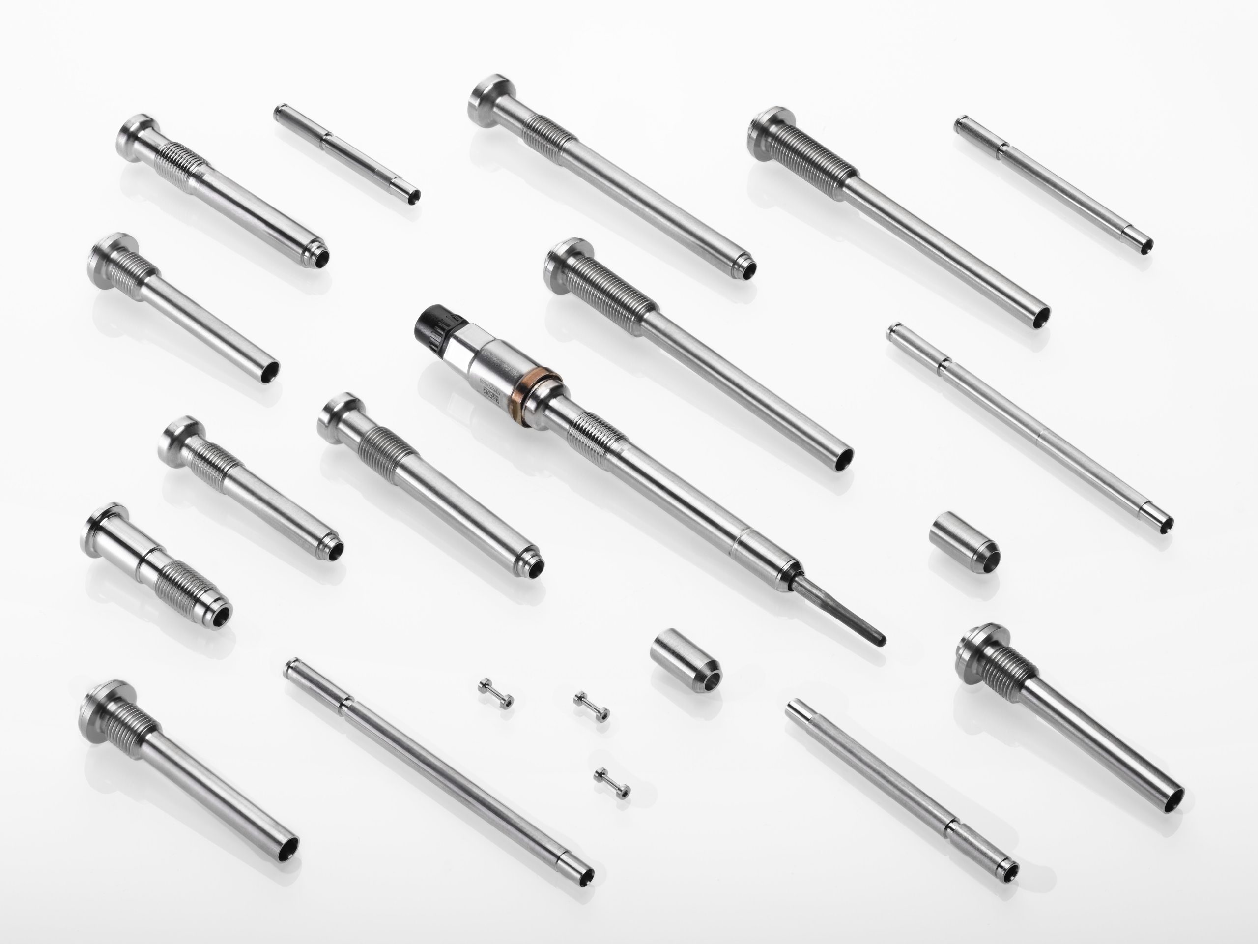 Glow plug body with pressure sensors